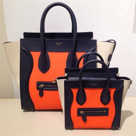 how much is a celine tricolor nano bag|Celine mini luggage.